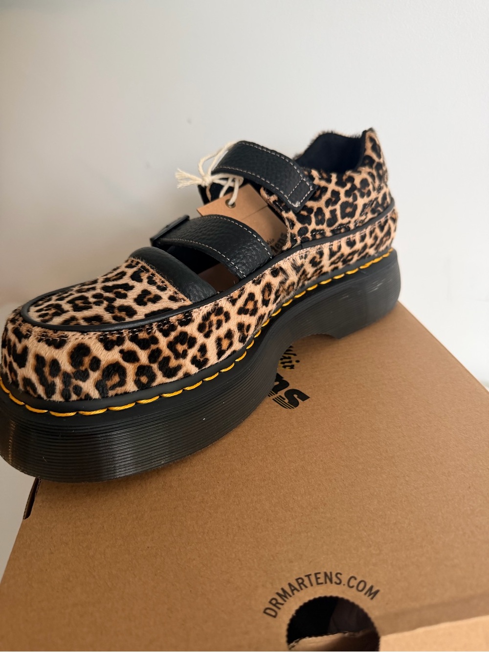 Dr Martens Buzz Leopard Print Platform Mary Jane size 9 - Picture 10 of 15